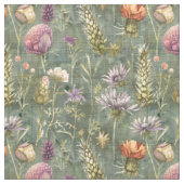 Scottish Meadow Blume Stoff (Nahaufnahme)