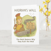 Scottish Midge Spaß Hadrians Wall Karte (Gelbe Blume)