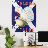 Scottish National Blood Transfusion Association Poster (Heimbüro)