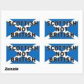Scottish Not British Aufkleber (Blatt)