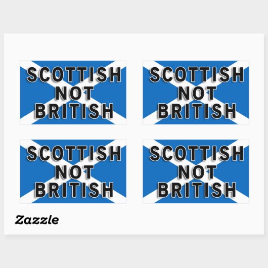 Scottish Not British Aufkleber (Blatt)