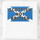 Scottish Not British Aufkleber (Tasche)