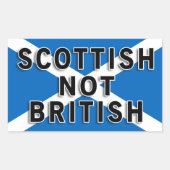 Scottish Not British Aufkleber (Vorderseite)