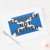 Scottish Not British Aufkleber (Umschlag)