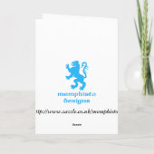 Scottish or Celtic Wedding Dankeschön Card Dankeskarte (Rückseite)