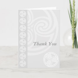 Scottish or Celtic Wedding Dankeschön Card Dankeskarte
