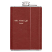 Scottish Personalisiert Gold Thistle Red Flachmann (Rückseite)