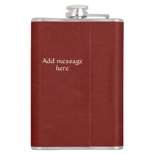 Scottish Personalisiert Gold Thistle Red Flachmann (Rückseite)