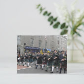 Scottish Pipeband Postkarte (Stehend Vorderseite)