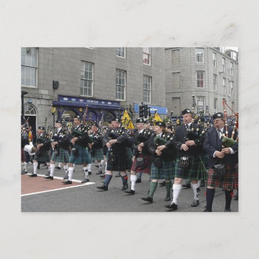 Scottish Pipeband Postkarte (Vorderseite)