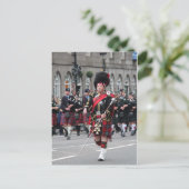 Scottish Pipeband Postkarte (Stehend Vorderseite)