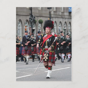 Scottish Pipeband Postkarte
