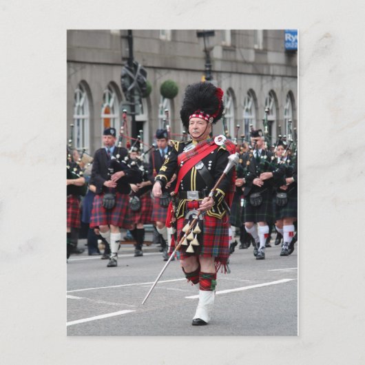 Scottish Pipeband Postkarte (Vorderseite)