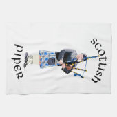 Scottish Piper - Blue Kariert Geschirrtuch (Horizontal)
