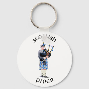Scottish Piper - Blue Schlüsselanhänger