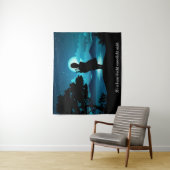 Scottish Piper in Bright Moon Wandteppich (Beispiel)