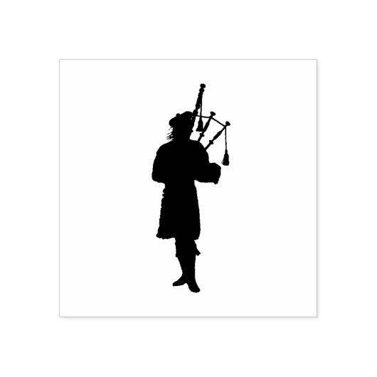 Scottish Piper, Scottish Taschenpiper Briefmarke Gummistempel (Prägung)