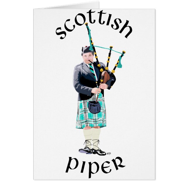 Scottish Piper - Türkis (Vorne)