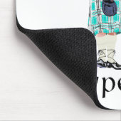 Scottish Piper - Türkis Mousepad (Ecke)