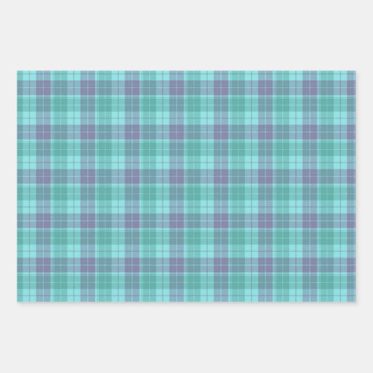 Scottish Plaid Patterns Wrapping Craft Paper Geschenkpapier Set (Vorderseite)
