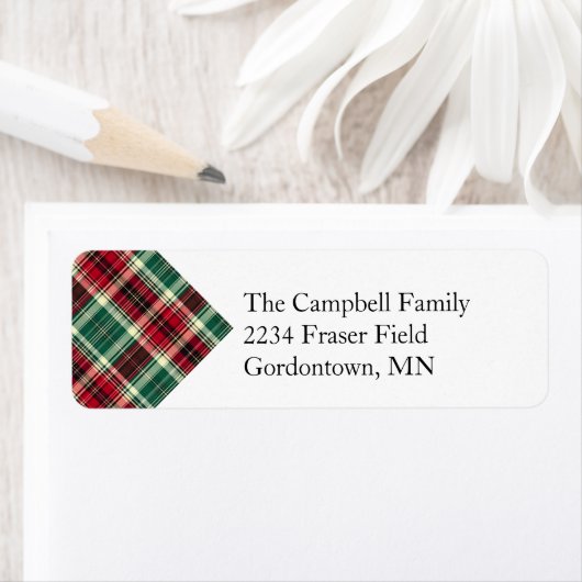Scottish Plaid Return Address Label (Insitu)