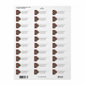 Scottish Plaid Return Address Label (Vorne)
