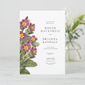 Scottish Primrose Invitation Einladung (Stehend Vorderseite)