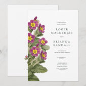 Scottish Primrose Invitation Einladung (Vorne/Hinten)