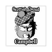 Scottish Proud Campbell Art Gummistempel (Prägung)