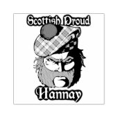 Scottish Proud Clan Hannay Art Gummistempel (Prägung)