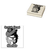 Scottish Proud Clan Sinclair Art Gummistempel (Stempel)