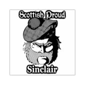 Scottish Proud Clan Sinclair Art Gummistempel (Prägung)
