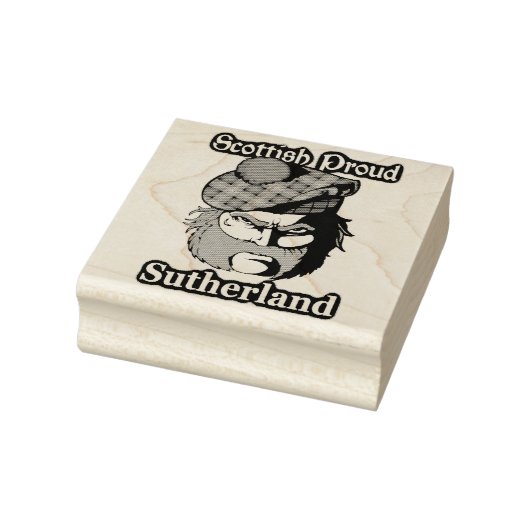 Scottish Proud Clan Sutherland Art Gummistempel (Stempel)