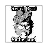 Scottish Proud Clan Sutherland Art Gummistempel (Prägung)