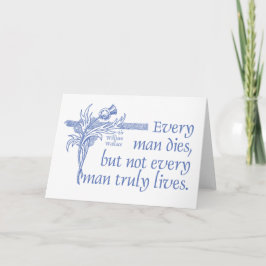 Scottish Quote, Sir William Wallace, Thistle Card Karte