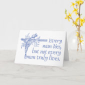 Scottish Quote, Sir William Wallace, Thistle Card Karte (Gelbe Blume)