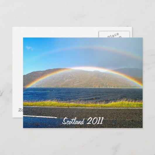 Scottish Rainbow Postkarte (Vorne/Hinten)