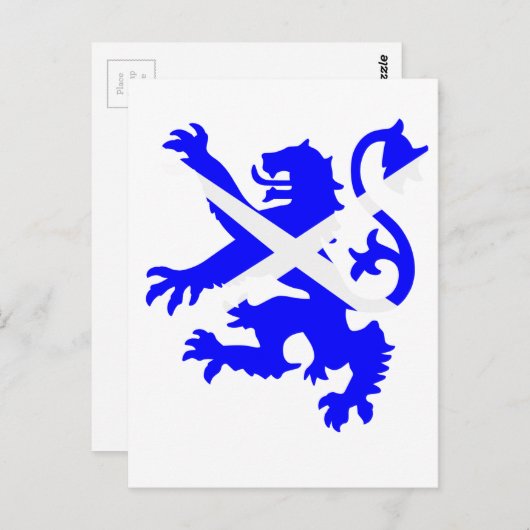 Scottish Rampant Lion Postkarte (Vorne/Hinten)