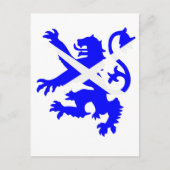 Scottish Rampant Lion Postkarte (Vorderseite)