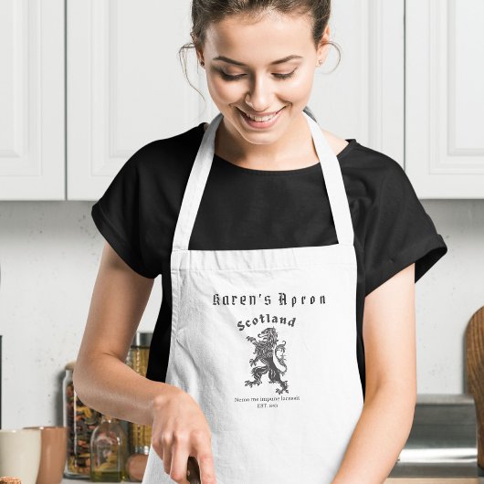 Scottish Rampant Lion Schürze, GRILLEN Schürze