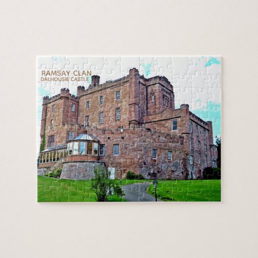 Scottish Ramsay Clans Dalhousie Castle Puzzle (Horizontal)