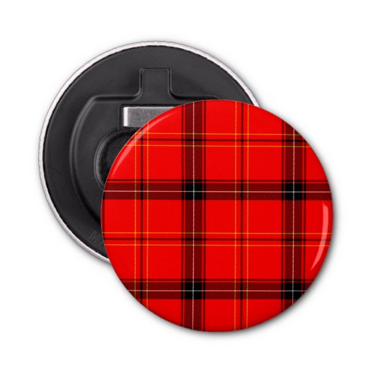 Scottish Red Tartan Flaschenöffner (Vorderseite)