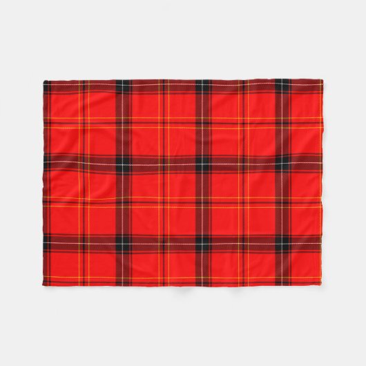 Scottish Red Tartan Fleecedecke (Vorderseite (Horizontal))