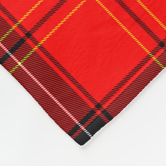 Scottish Red Tartan Fleecedecke (Ecke)