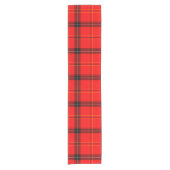 Scottish Red Tartan Kurzer Tischläufer (Vorderseite)