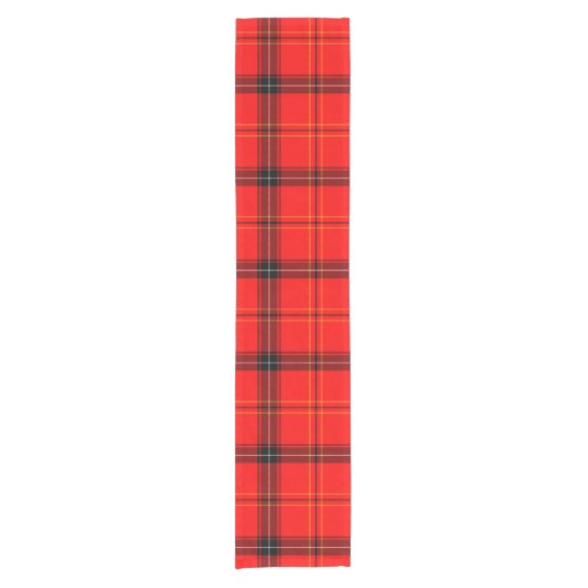Scottish Red Tartan Kurzer Tischläufer (Vorderseite)