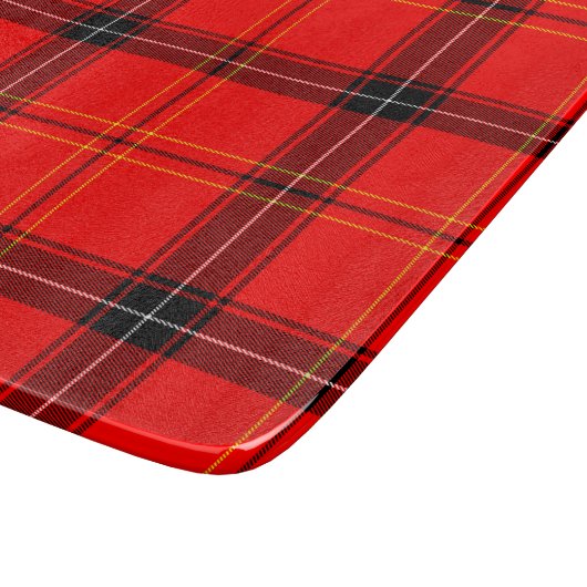 Scottish Red Tartan Schneidebrett (Ecke)