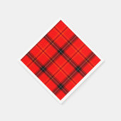 Scottish Red Tartan Serviette (Ecke)