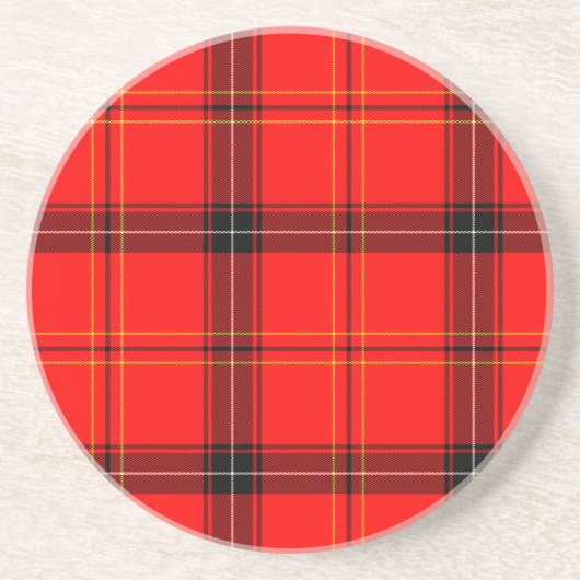 Scottish Red Tartan Untersetzer (Vorne)