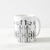 Scottish Rennie Mackintosh inspirierte Tasse (VorderseiteRechts)
